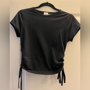 Princess Polly Black T-Shirt- Size 6